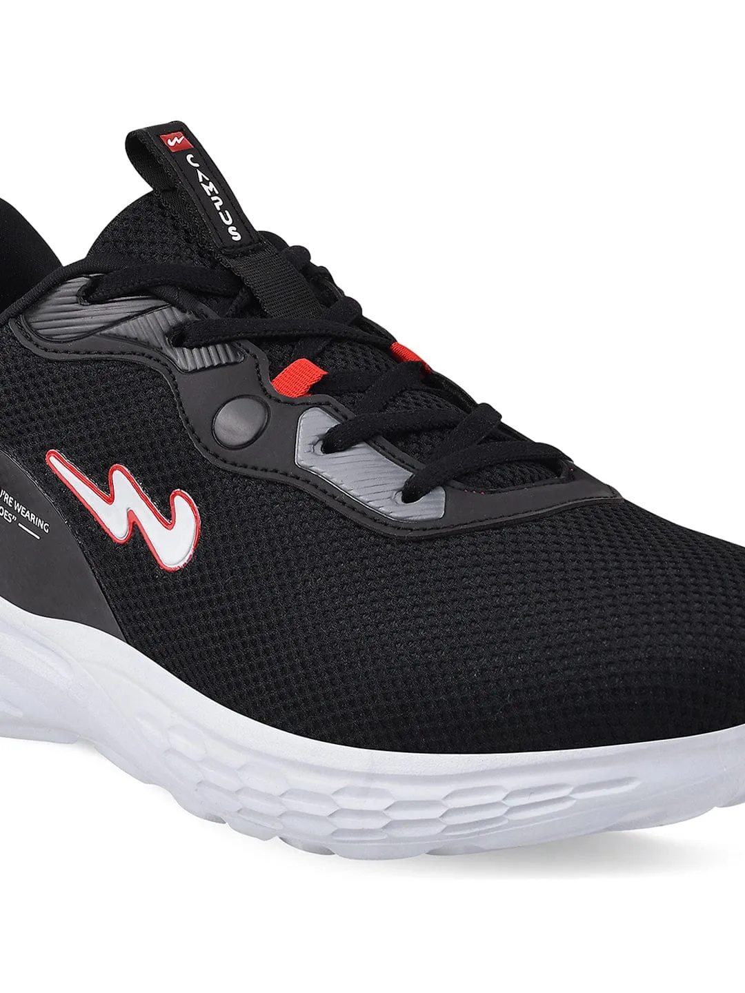 CAMP SMART Black Men's Running Shoes