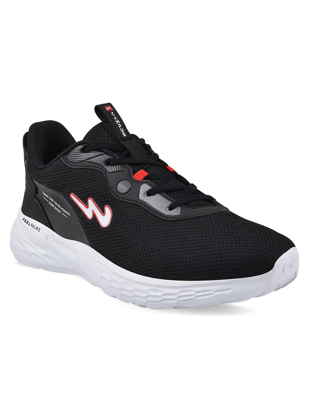 CAMP SMART Black Men's Running Shoes