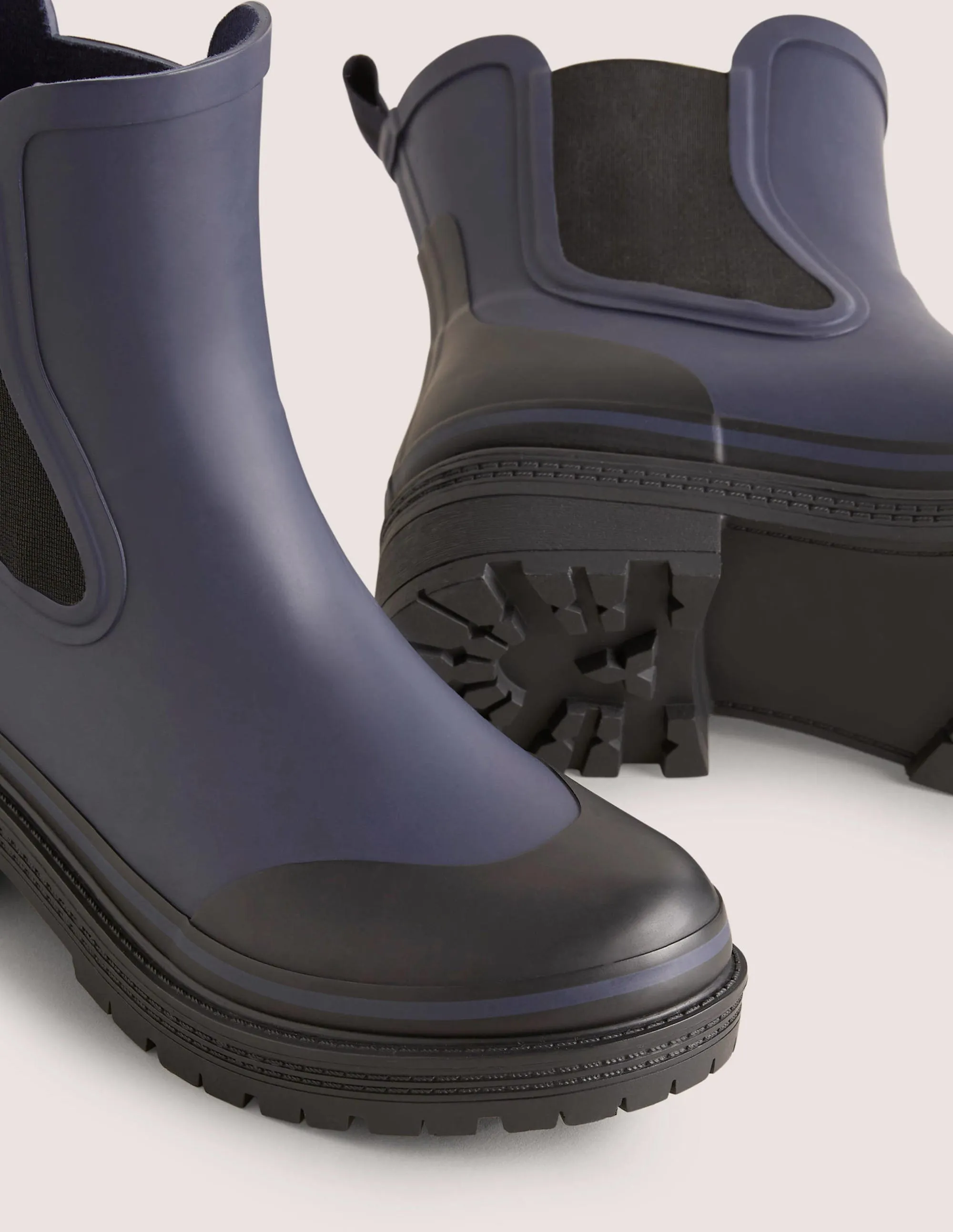 Chelsea Wellington Boots-Navy