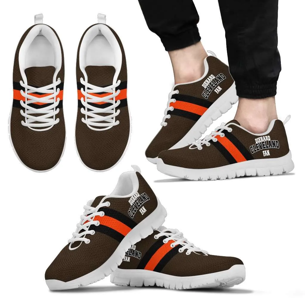 Diehard Cleveland Fan Mesh Fabric Running Shoes