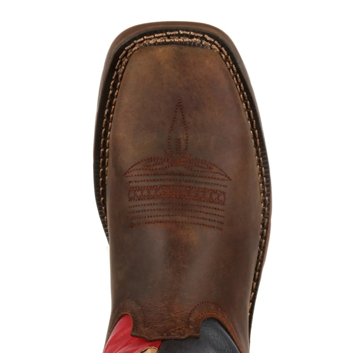 Durango Rebel Men's Steel Toe Texas Flag Western Work Boots Db021 In Brown