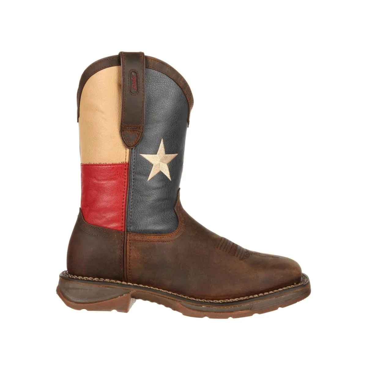Durango Rebel Men's Steel Toe Texas Flag Western Work Boots Db021 In Brown