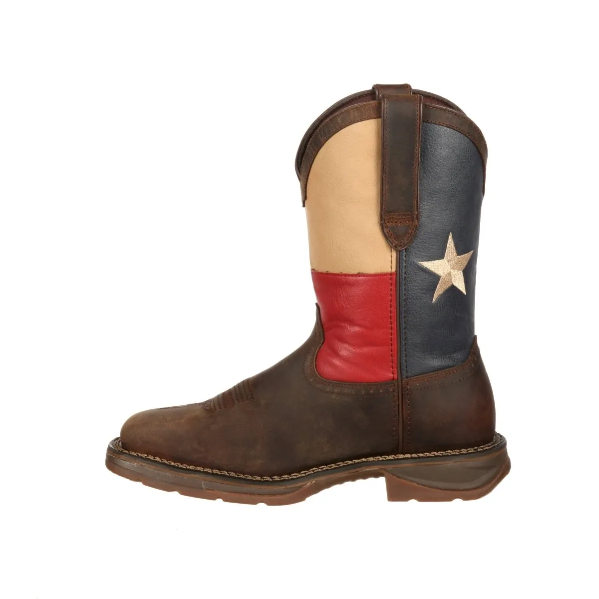 Durango Rebel Men's Steel Toe Texas Flag Western Work Boots Db021 In Brown