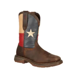 Durango Rebel Men's Steel Toe Texas Flag Western Work Boots Db021 In Brown
