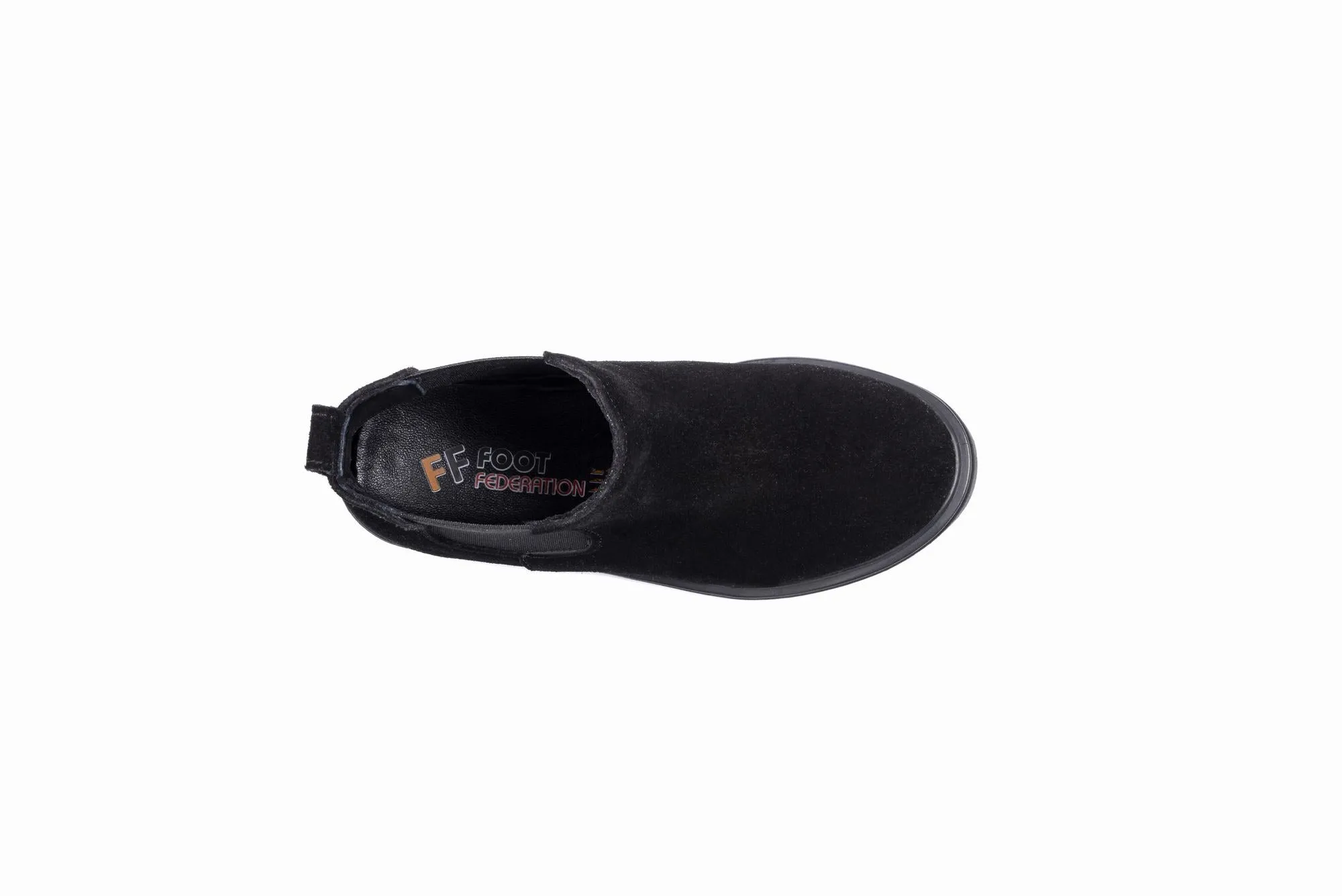 FOOT FEDERATION CHELSEA KIDS' BOOT SUEDE BLACK