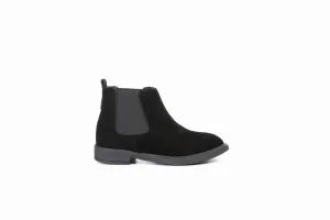 FOOT FEDERATION CHELSEA KIDS' BOOT SUEDE BLACK