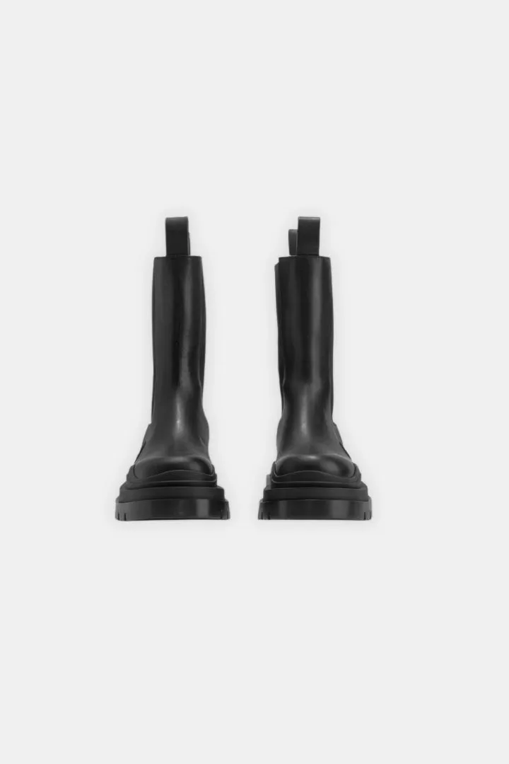High Chelsea Leather Boots