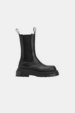 High Chelsea Leather Boots