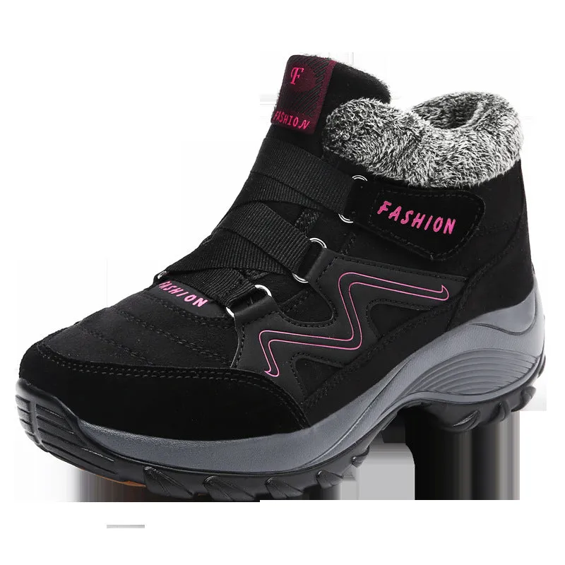 Hiking Trekking Outdoor Shoes For Females Leather Non-Slip Waterproof Sneakers | Brodtica.com