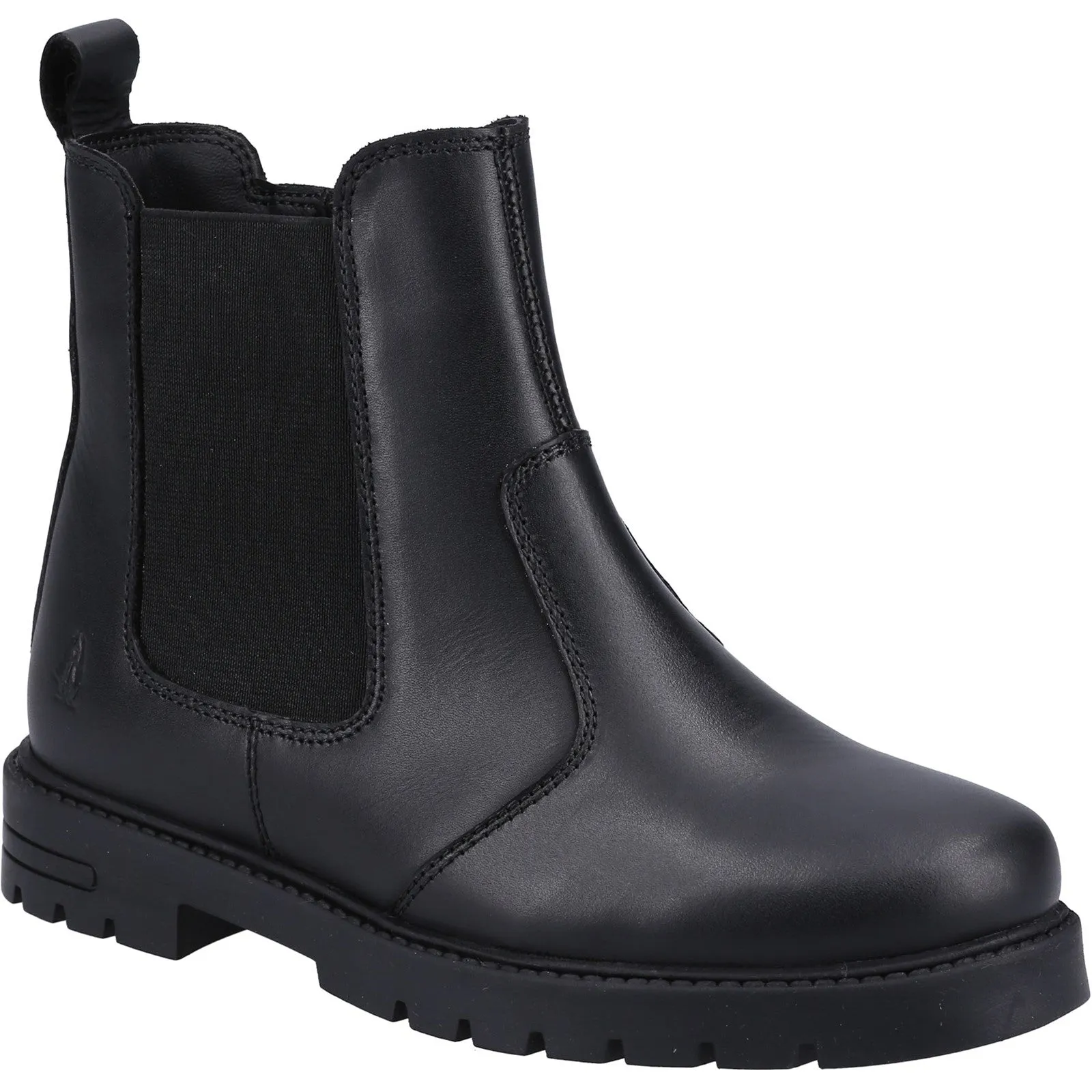 Hush Puppies Girls Laura Leather Chelsea Boots - Black
