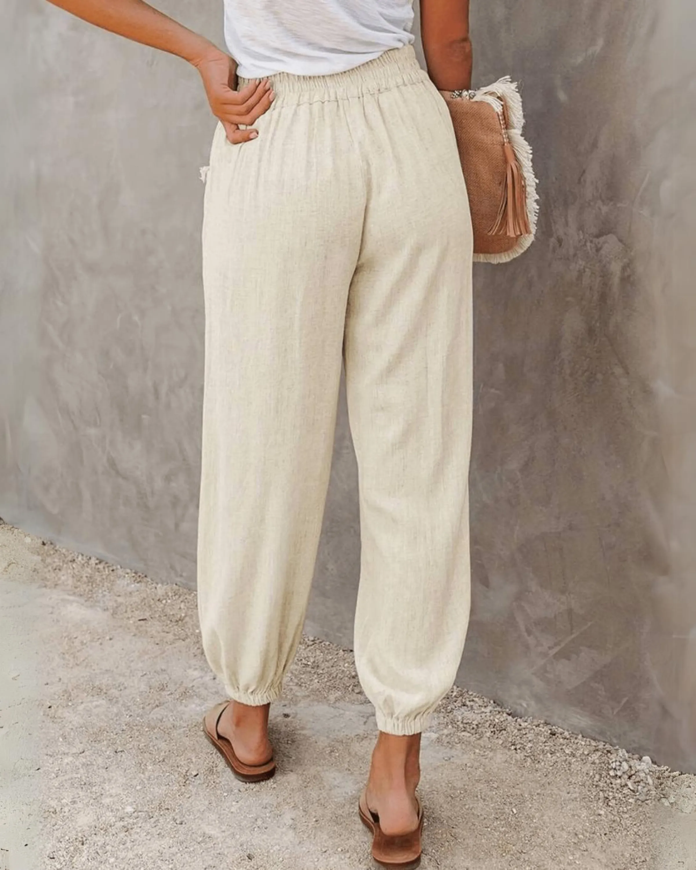 Ivyshape | Casual Straight Summer Pants