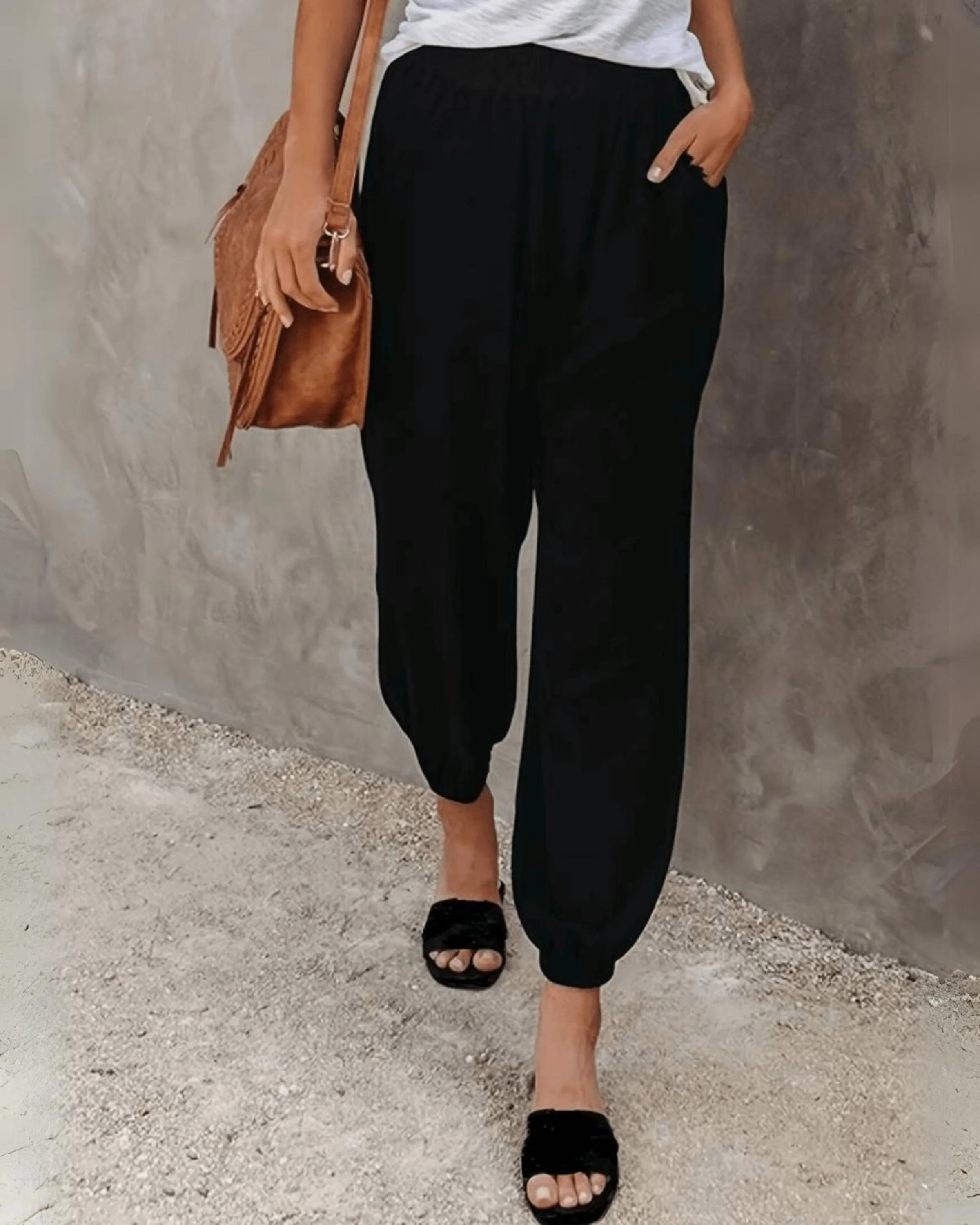 Ivyshape | Casual Straight Summer Pants