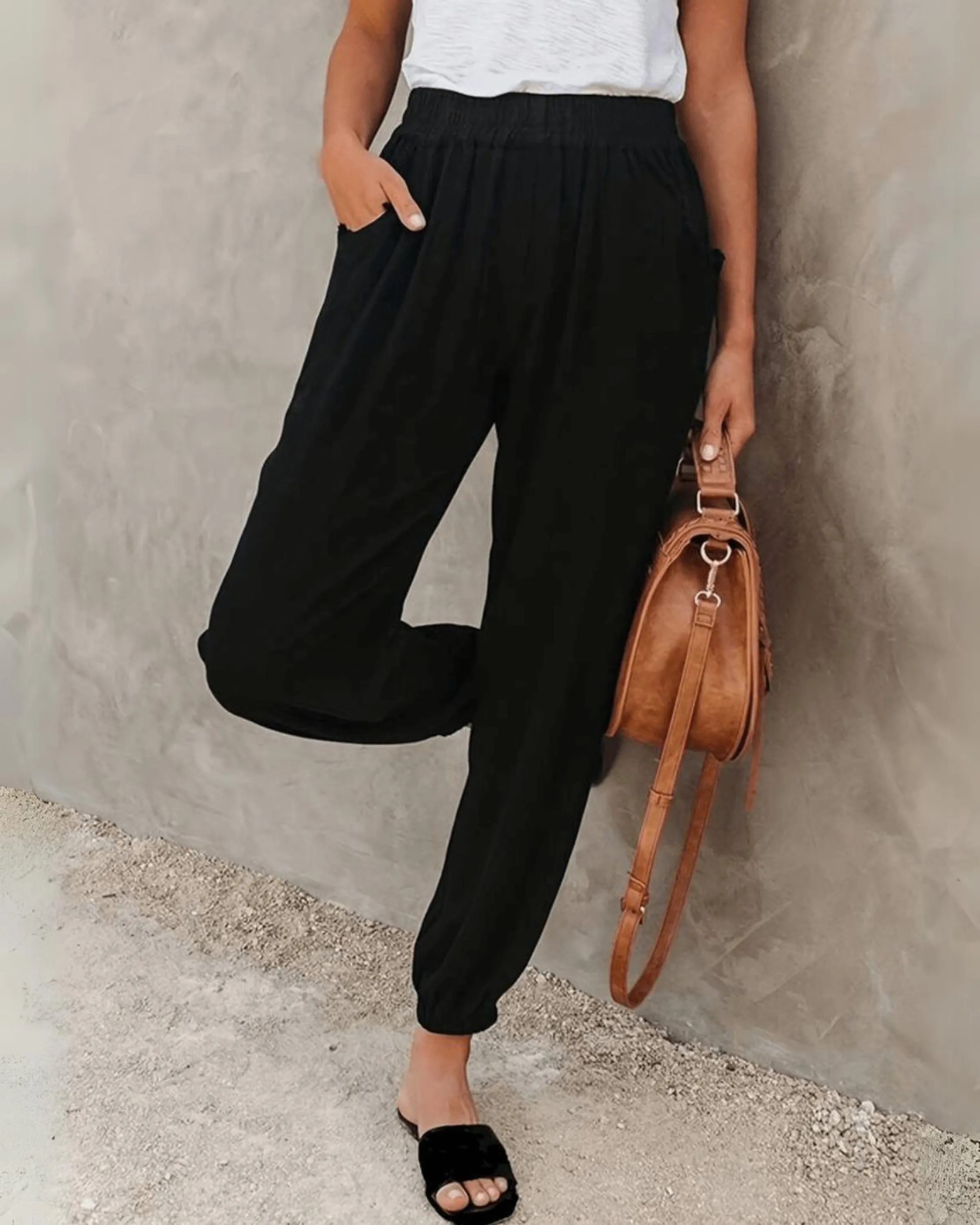 Ivyshape | Casual Straight Summer Pants