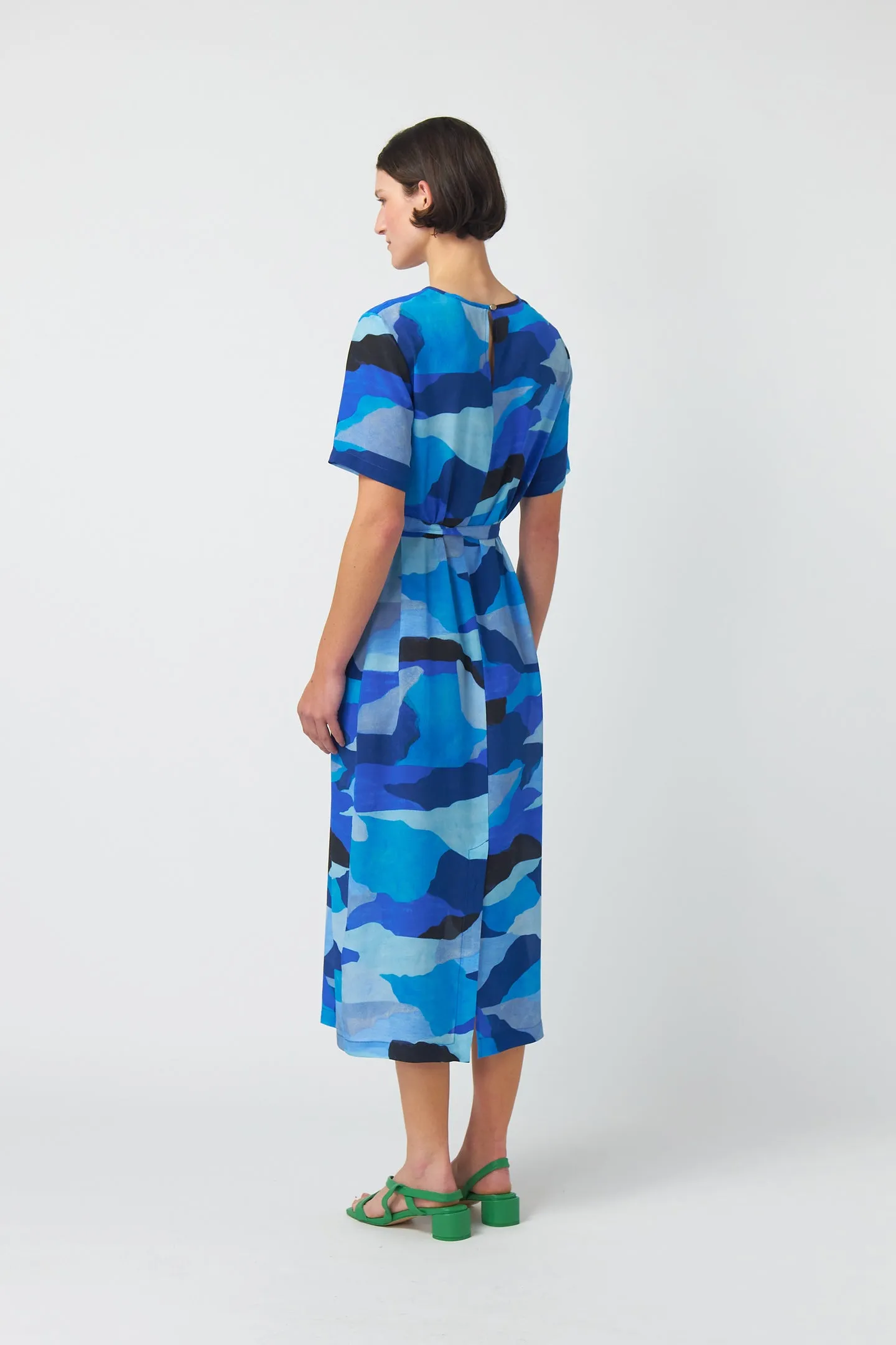 Kate Sylvester Summer Shift Dress - Blue