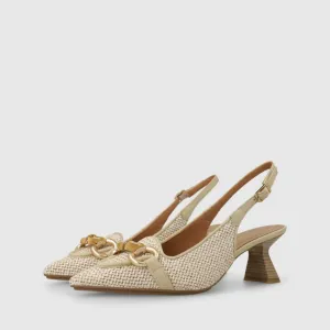 Lodi Kal Fabric Slingback Court Shoes
