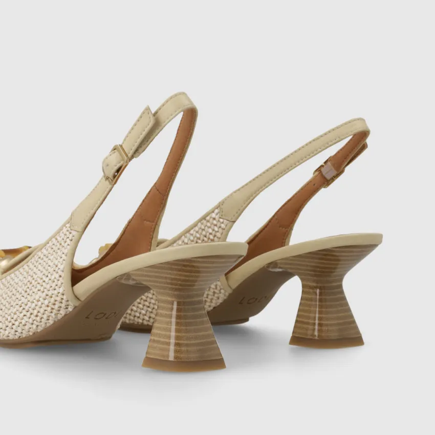 Lodi Kal Fabric Slingback Court Shoes