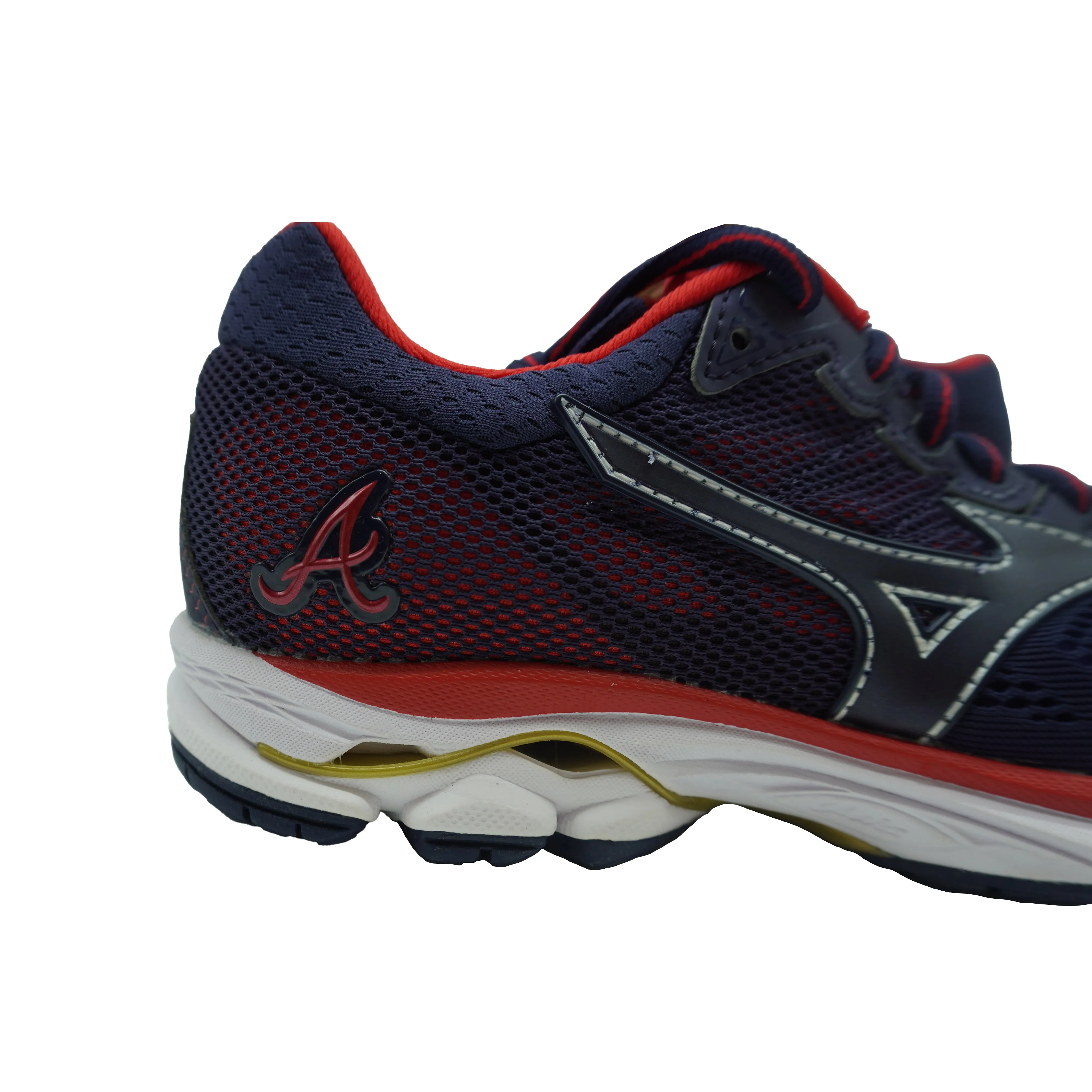 Mizuno Men's Wave Rider 21 Running Athletic Shoes Navy Blue Red Size 6
