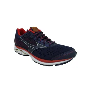 Mizuno Men's Wave Rider 21 Running Athletic Shoes Navy Blue Red Size 6