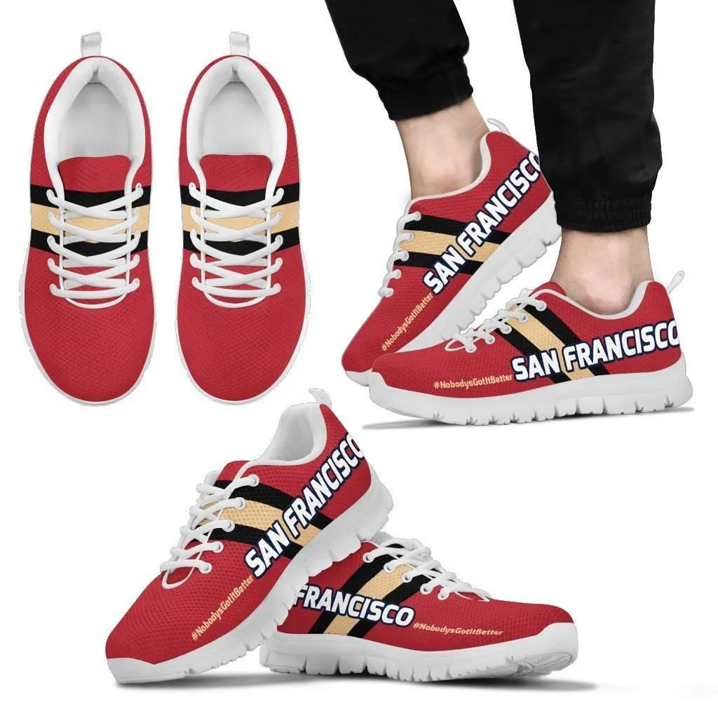 #NobodysGotItBetter San Francisco Fan Running Shoes