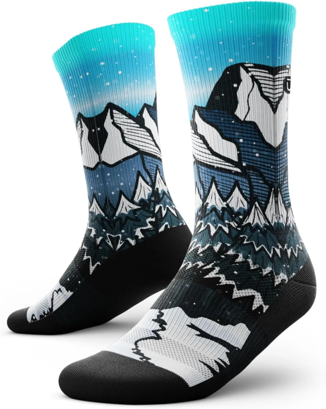 Outway Novelty Crew Socks for Men & Women, Breathable, Moisture-Wicking Athletic Calf Socks with Arch Support