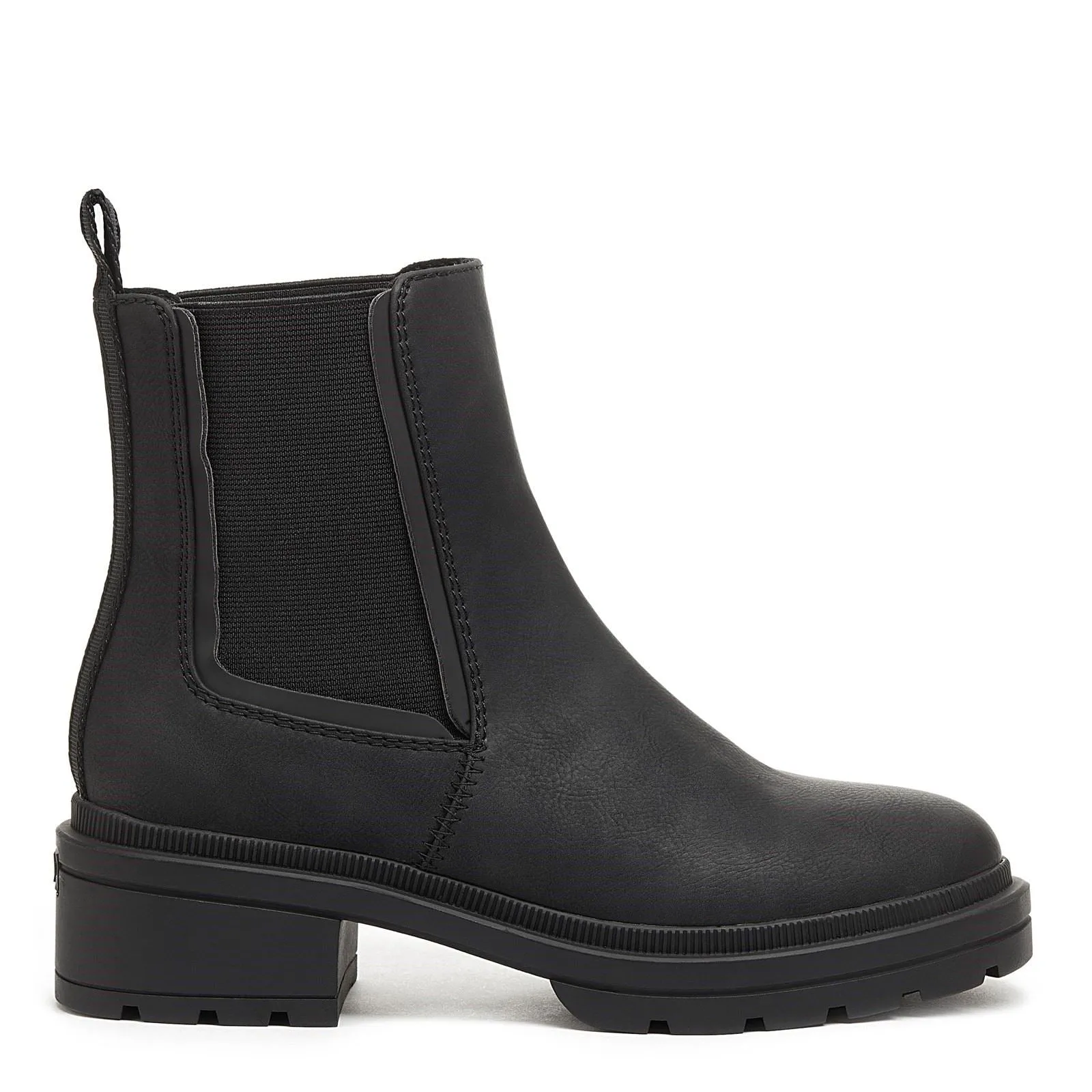 Rocket Dog Iggie Black PU Female Ladies Mid Boot