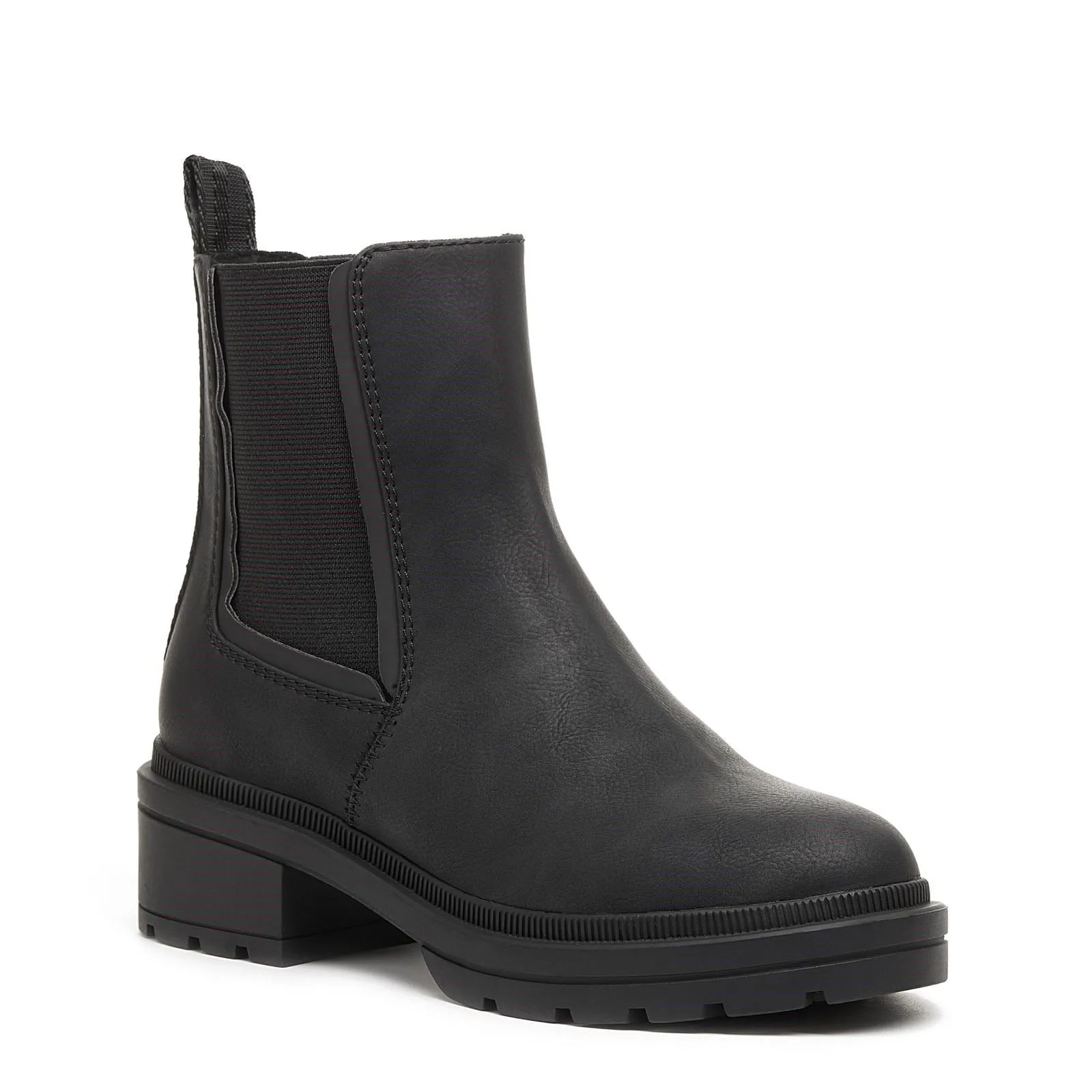 Rocket Dog Iggie Black PU Female Ladies Mid Boot