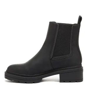 Rocket Dog Iggie Black PU Female Ladies Mid Boot