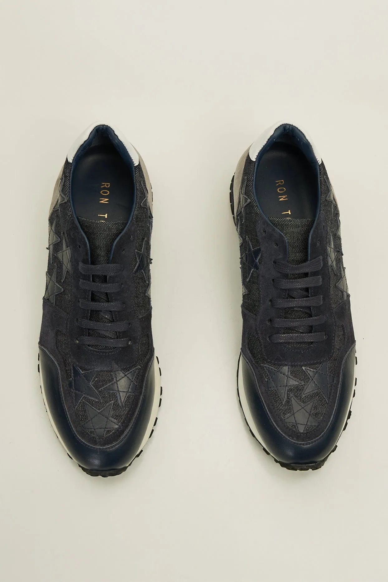 Star Denim Sneakers  - Black Navy