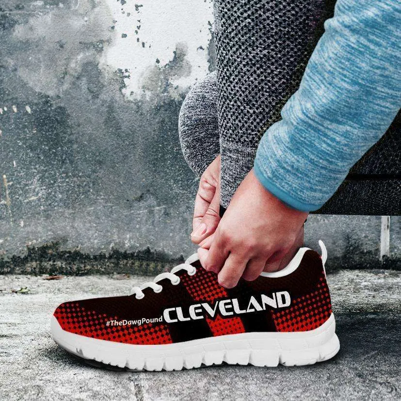 #TheDawgPound Cleveland Fan Mesh Fabric Running Shoes v3