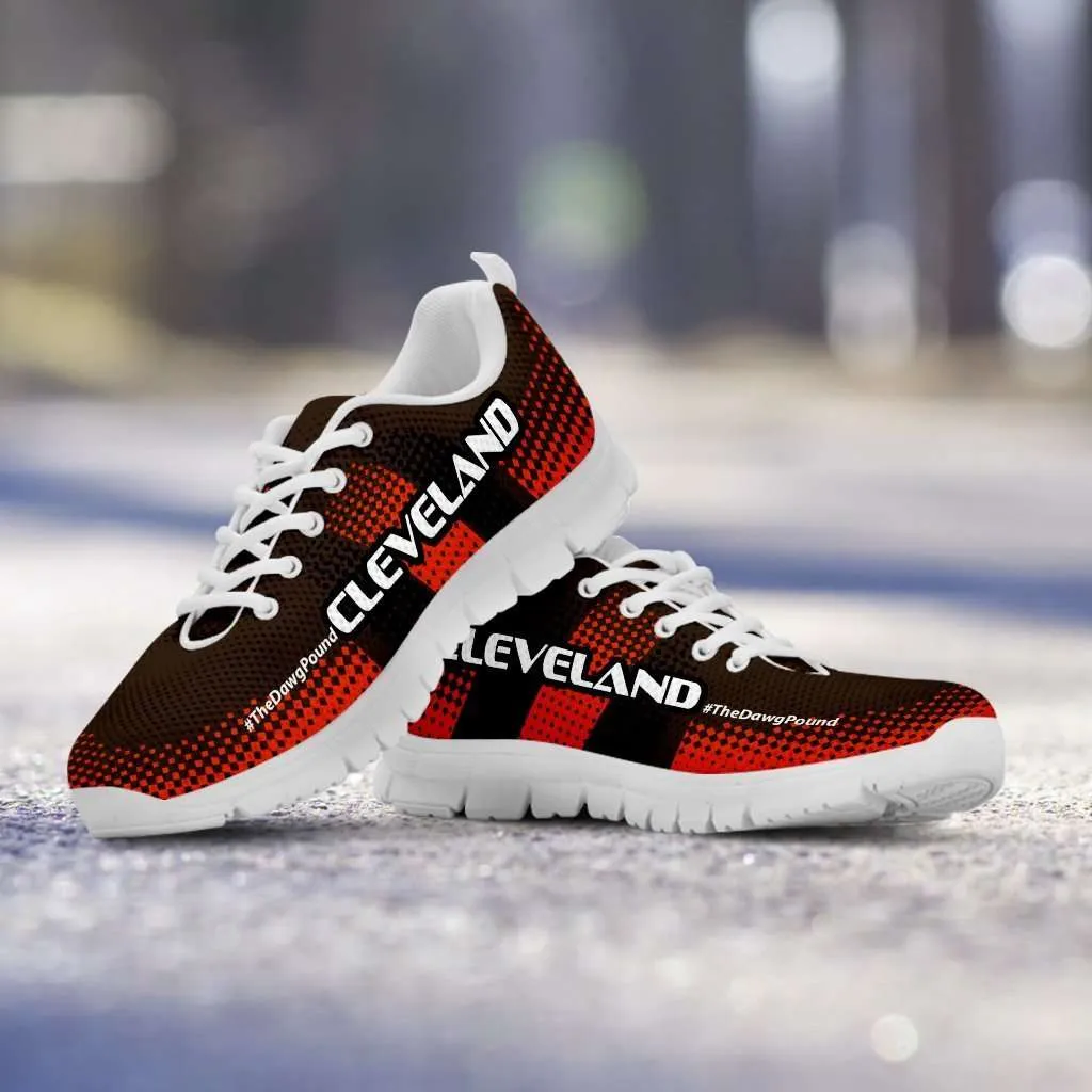 #TheDawgPound Cleveland Fan Mesh Fabric Running Shoes v3