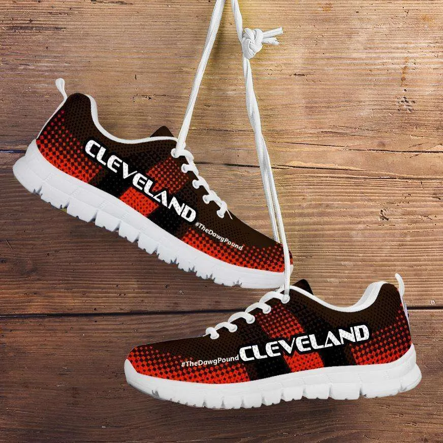 #TheDawgPound Cleveland Fan Mesh Fabric Running Shoes v3