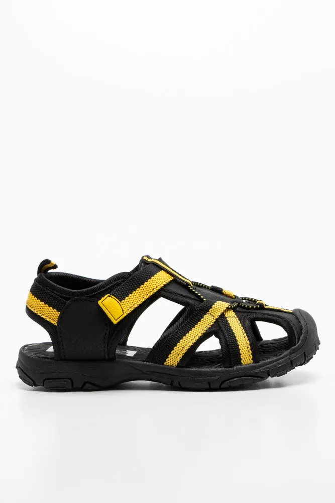 Web Tape Adventure Sandal Black