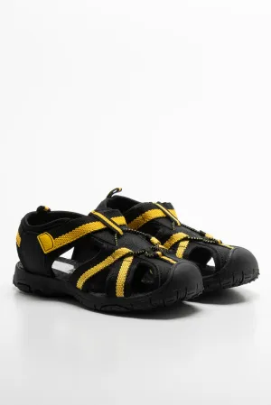 Web Tape Adventure Sandal Black