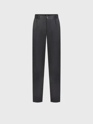 Wool Trousers Light Grey