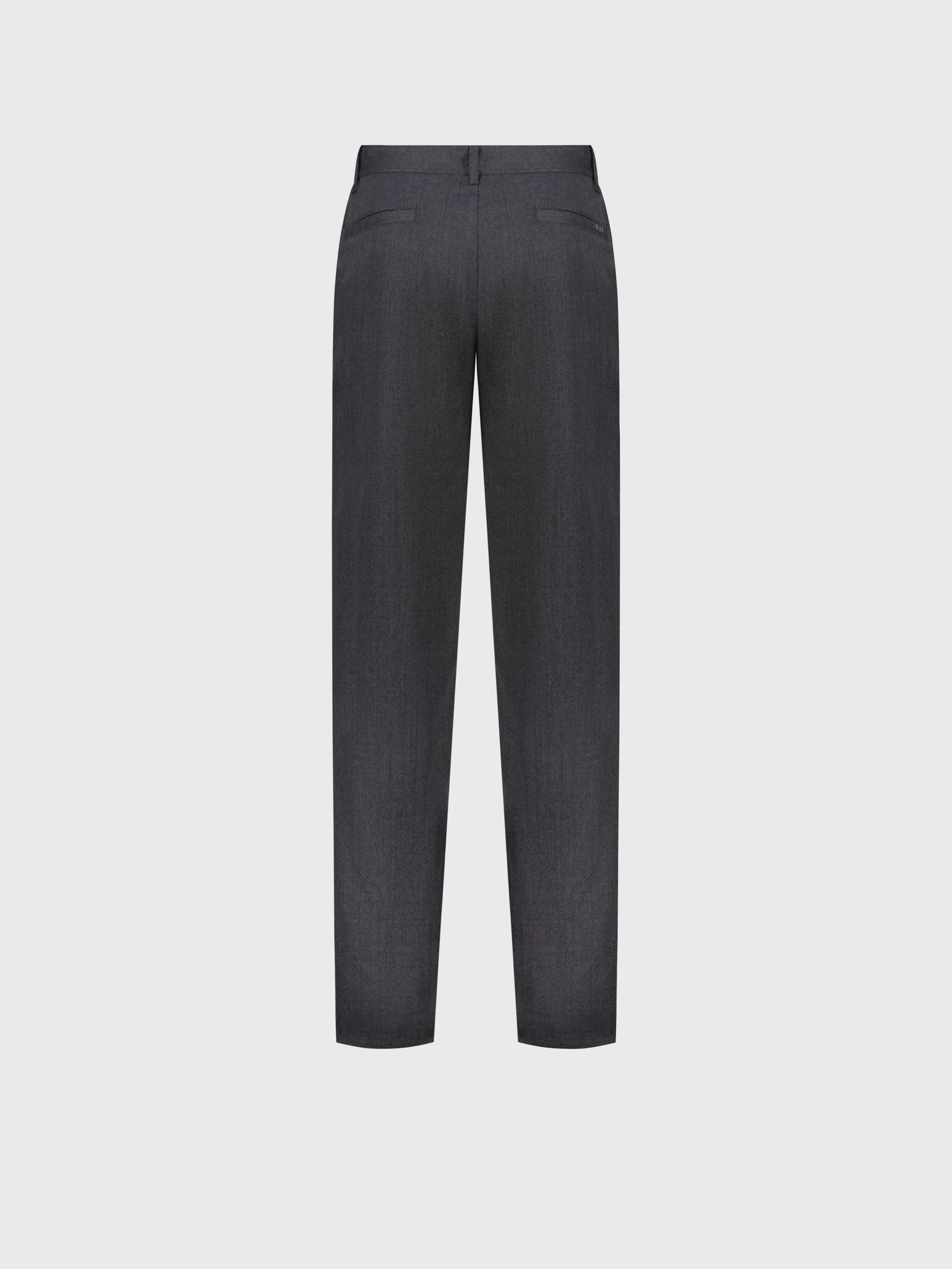 Wool Trousers Light Grey