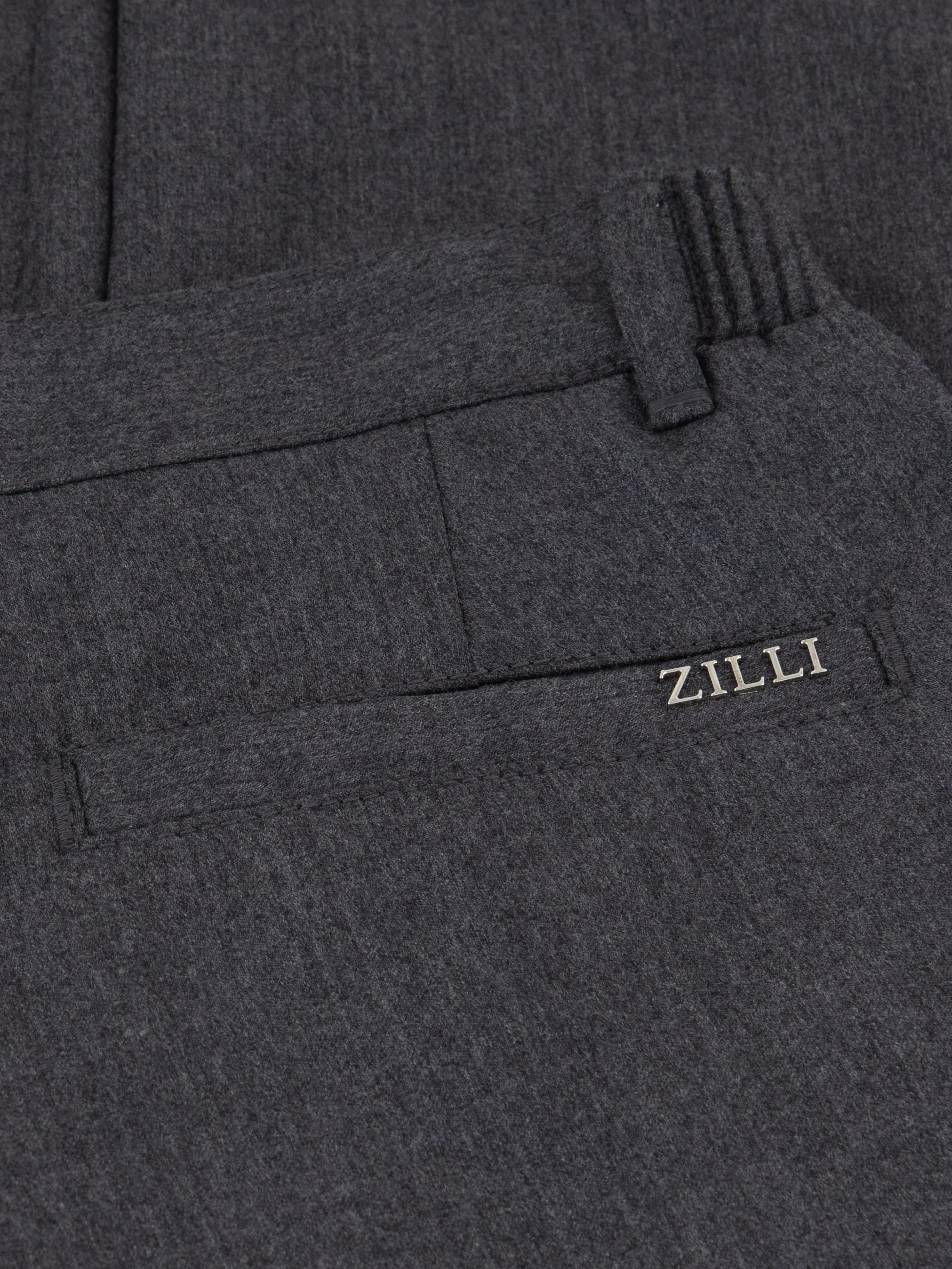Wool Trousers Light Grey